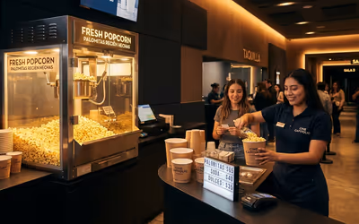 Máquinas de palomitas profesionales para uso comercial