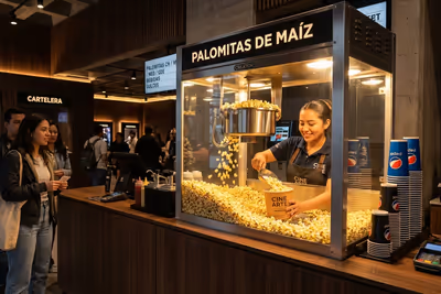 Máquinas de palomitas profesionales de distintas capacidades para negocio