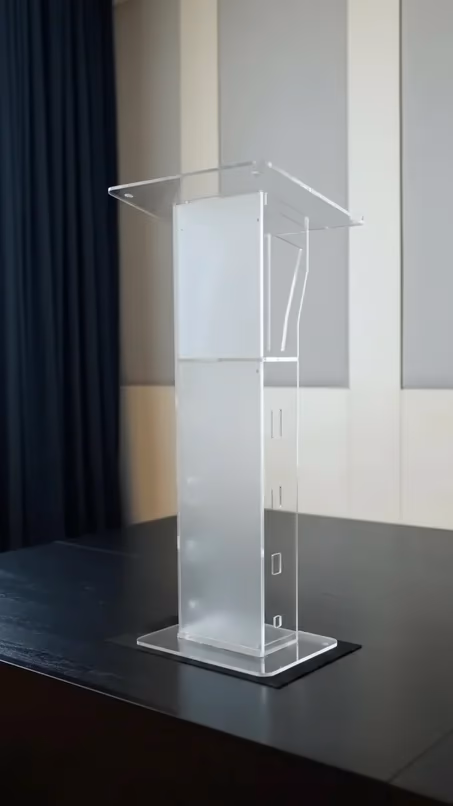 Podium compacto de acrílico transparente de PODIUMEX