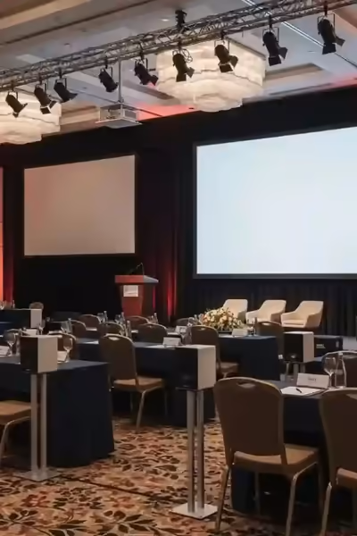 Audio y micrófono para una conferencia
