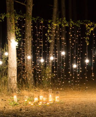 cascadas de iluminacion led para bodas