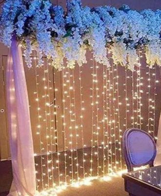 cascadas de iluminacion led para bodas
