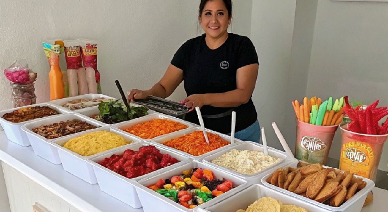 barra de snacks para fiestas