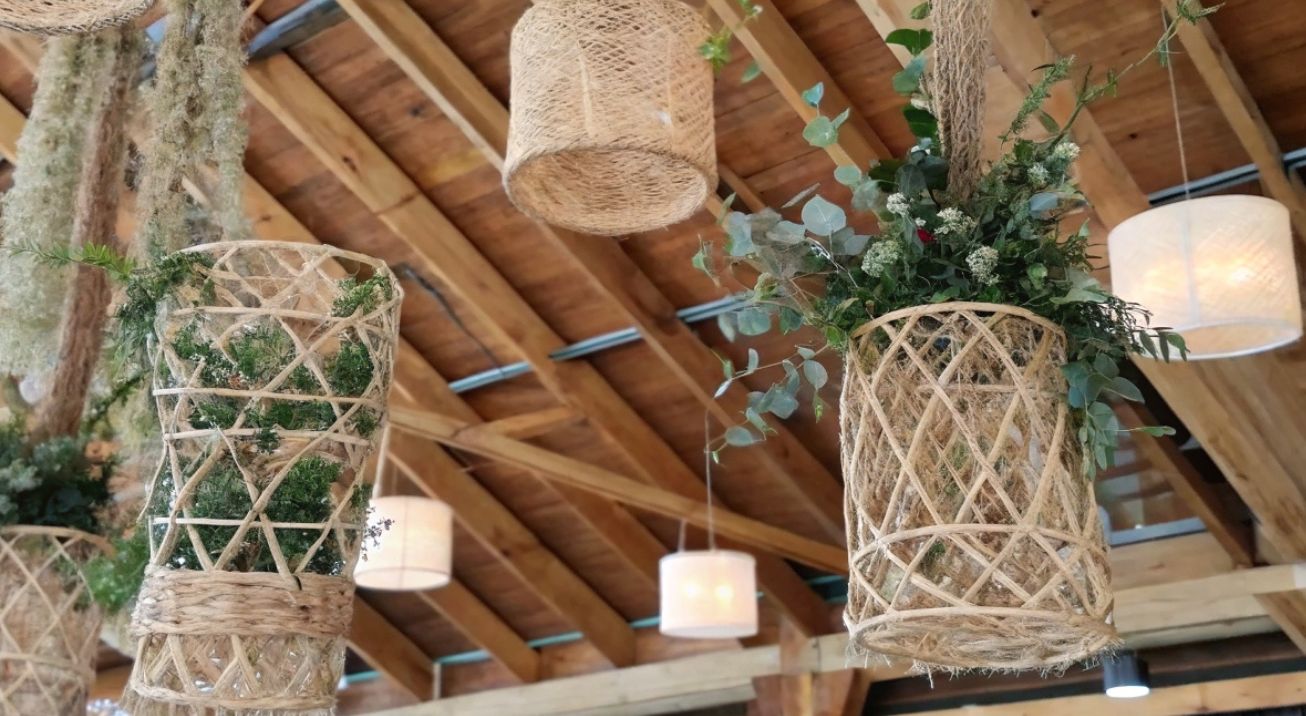 renta de candelabros tejidos
