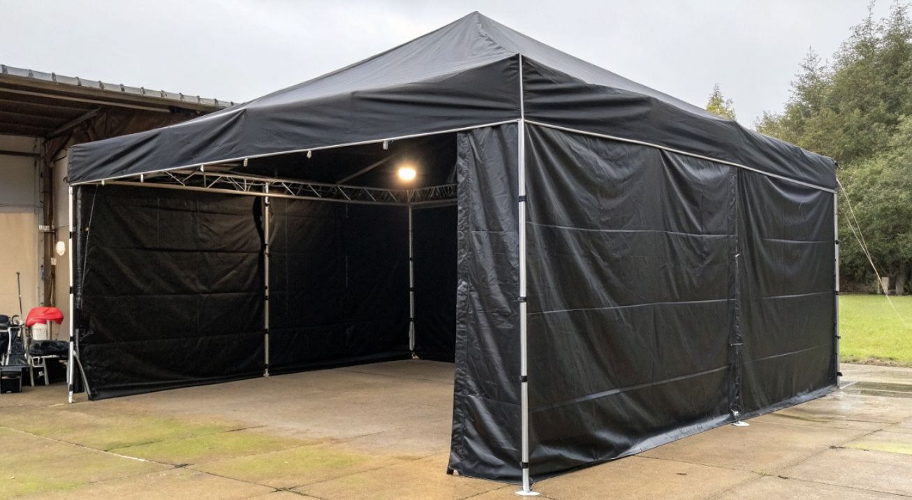 carpa-negra-para-fiestas renta de carpa negra